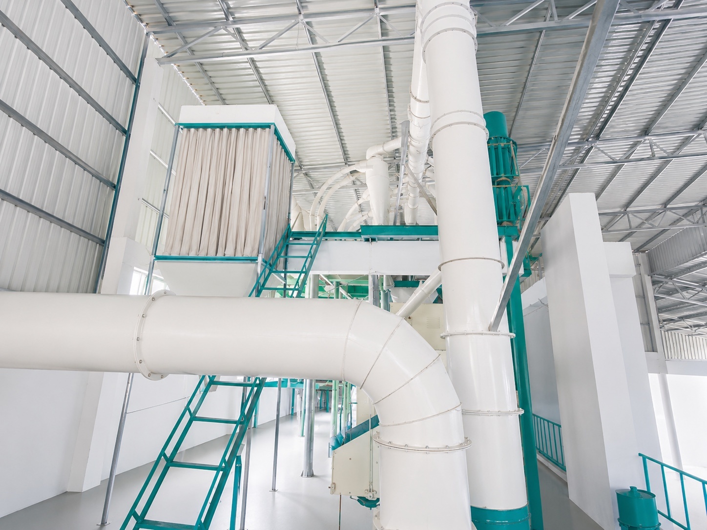 Flour factory production floor